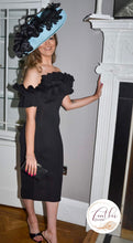 Load image into Gallery viewer, Black Ruffle Off Shoulder Dress